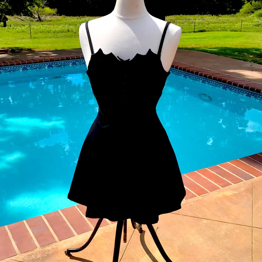 Sexy “Kill Star” mini dress.  XS little black dress.  Zipper in back.